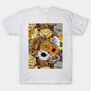 Bouquet of flowers- roses, peonies, daisies and ferns 2 T-Shirt